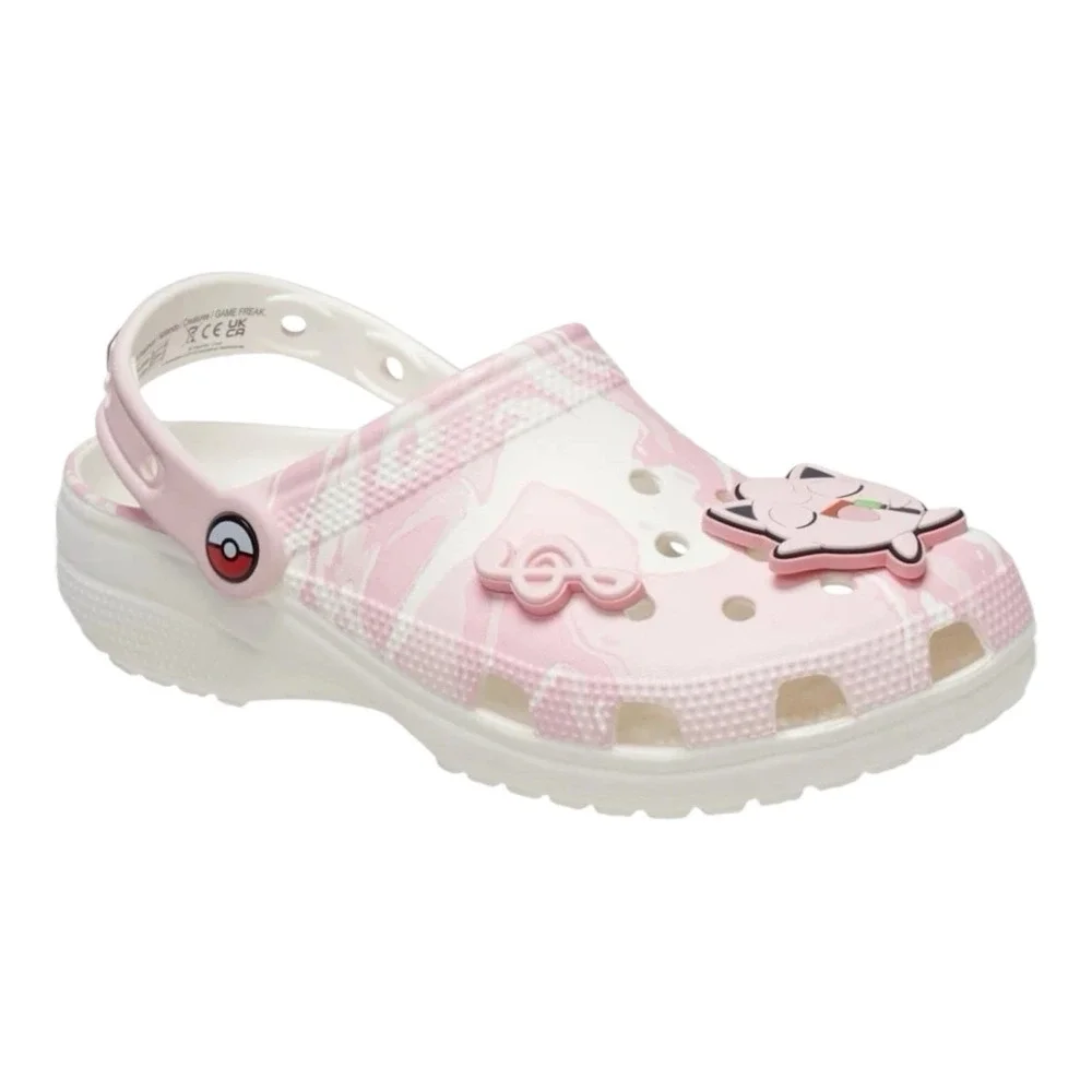 Crocs Pokemon Jigglypuff Classic Clogs Mens Size 13 Pink Slip On Shoes‎